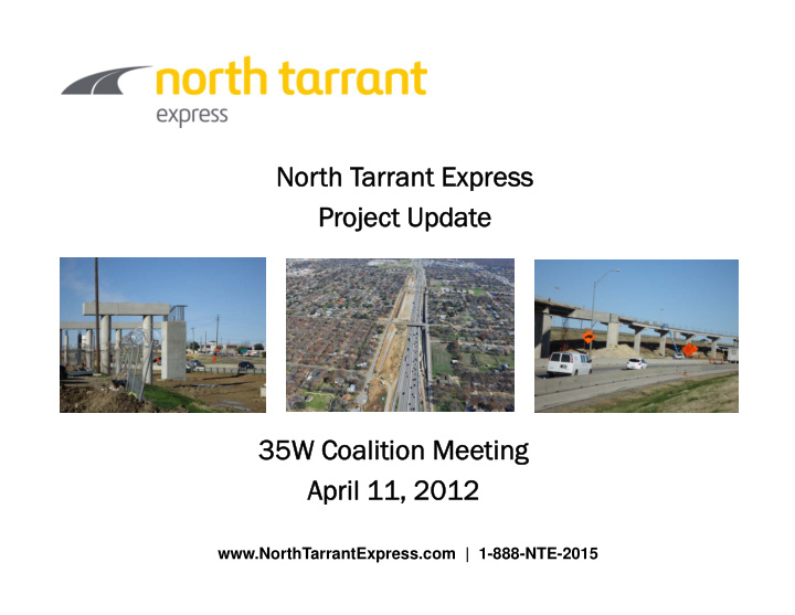 north t nor h tarrant express rrant express pr project