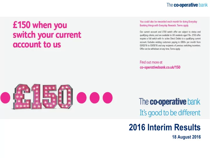 2016 interim results