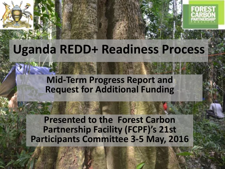 insert slide on redd institutional arrangements uganda