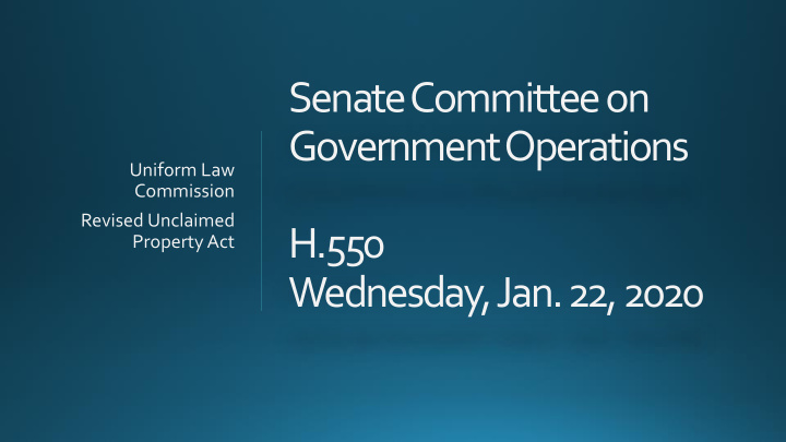 senate committee on