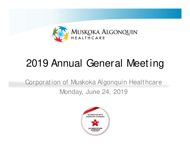 2019 annual general meeting