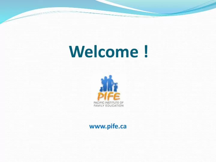 welcome