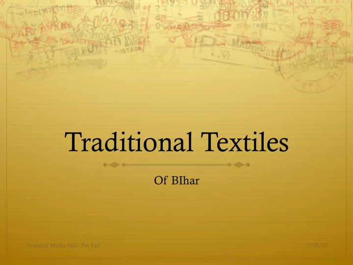 traditional textiles
