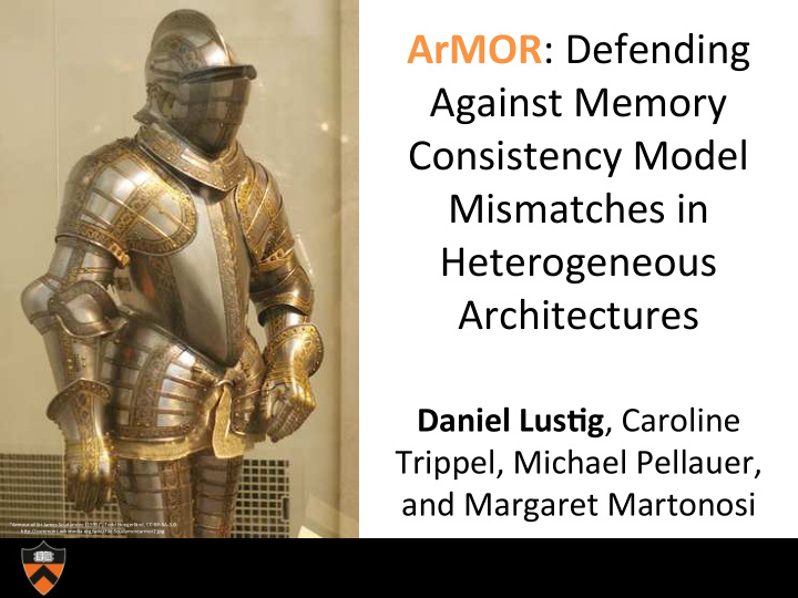 armor defending against memory consistency model