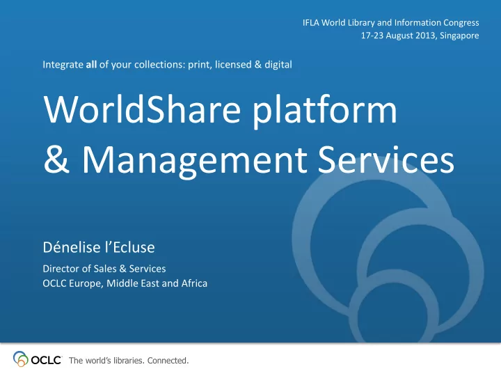 worldshare platform
