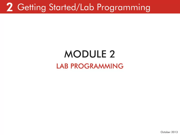 p12 2 getting started lab programming lab programming