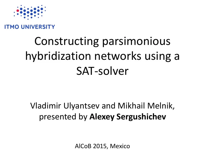 hybridization networks using a