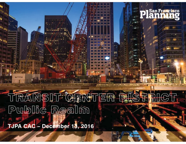 transit center district public realm