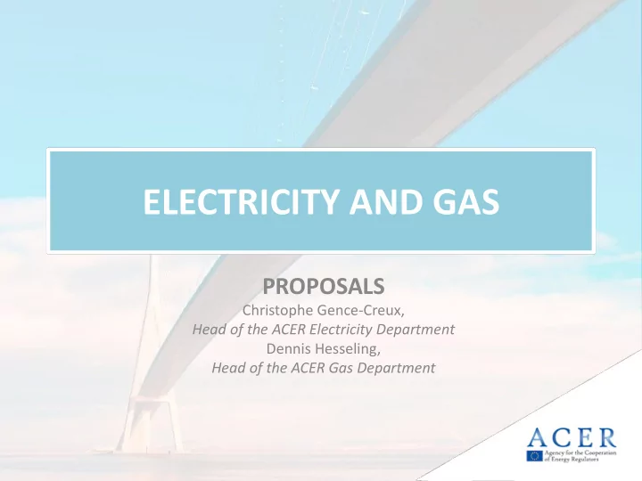 electricity and gas