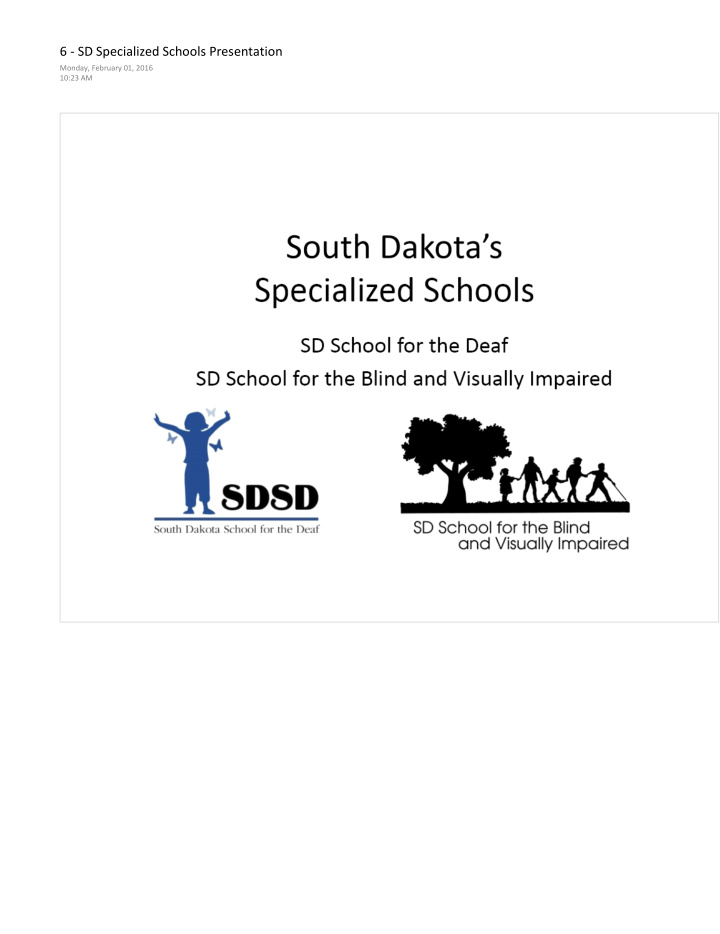 6 sd specialized schools presentation