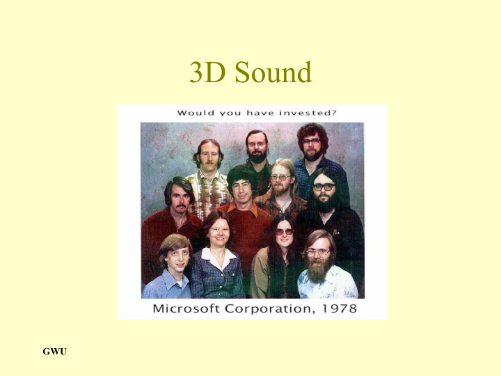 3d sound