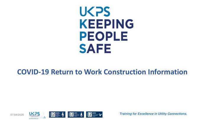 covid 19 return to work construction information