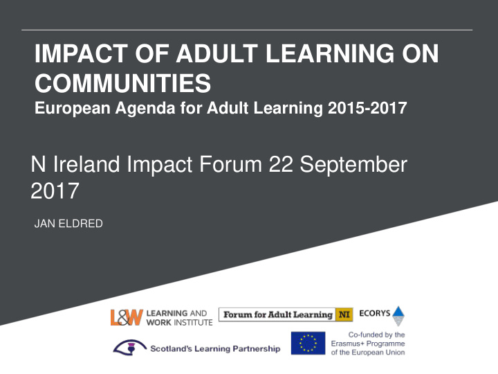 impact of adult learning on