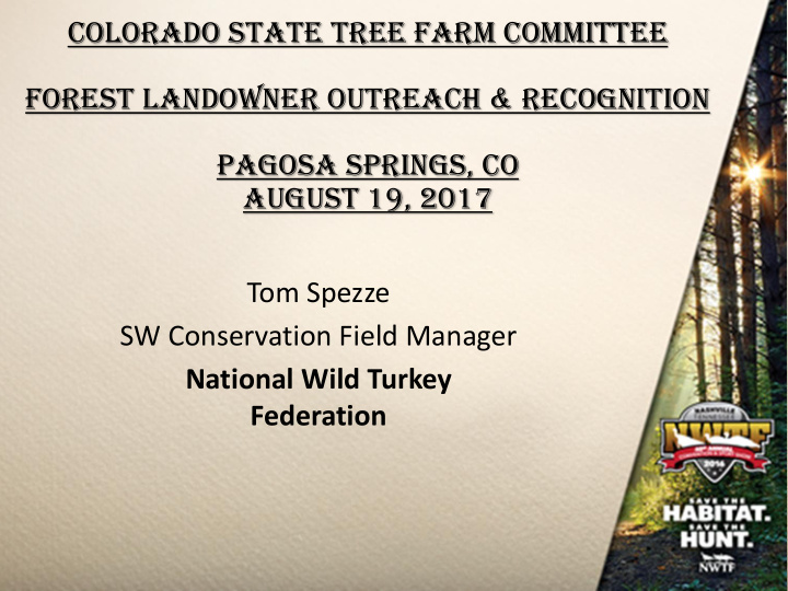 colorado state tree farm committee