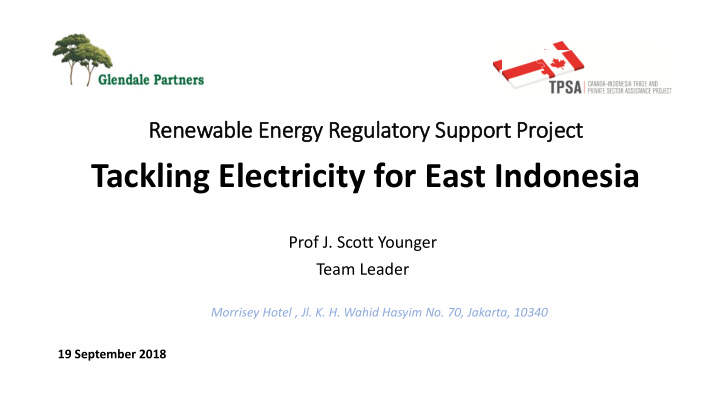 tackling electricity for east indonesia