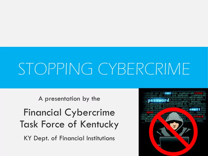 stopping cybercrime