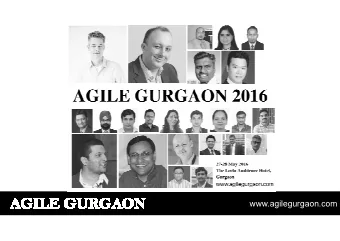 www.agilegurgaon.com  Who am I?  1. 20+ years of experience , 18+ in IT and 2 years in