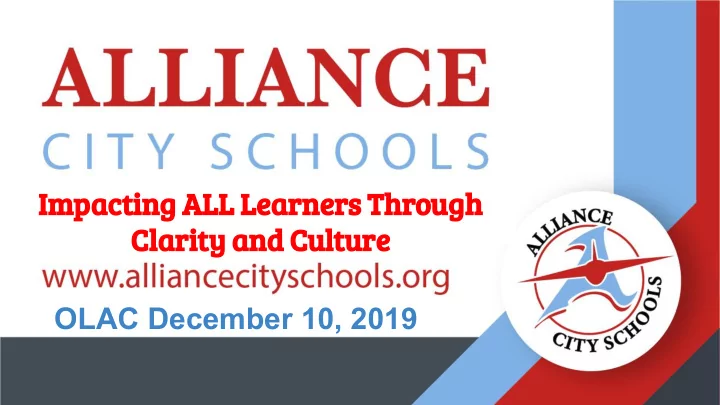 impacting all learners through clarity and culture