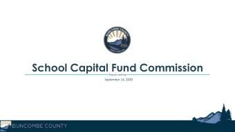 School Capital Fund Commission  Regular meeting  September 14, 2020  Agenda  Call to Order