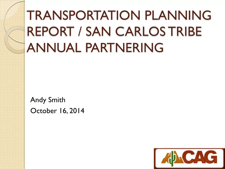 transportation planning