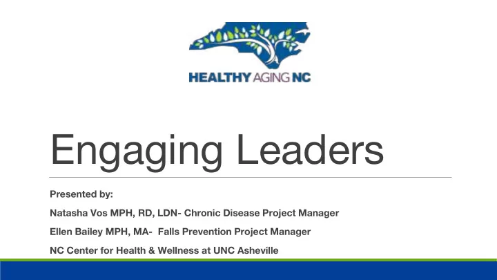 engaging leaders