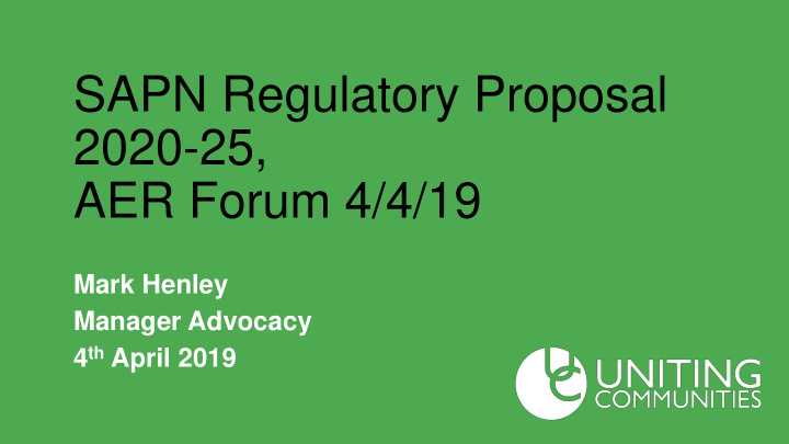 sapn regulatory proposal 2020 25