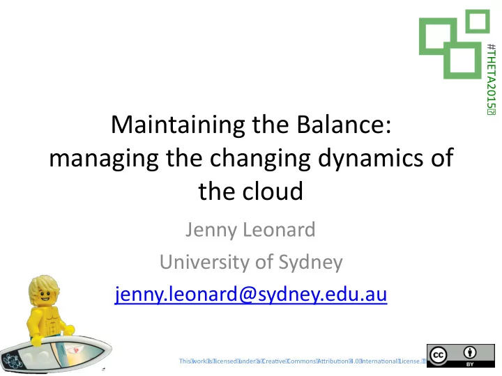 maintaining the balance