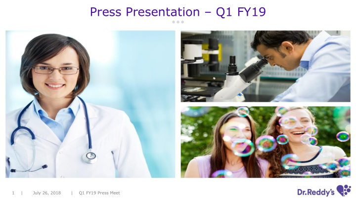 press presentation q1 fy19