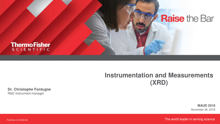 instrumentation and measurements xrd