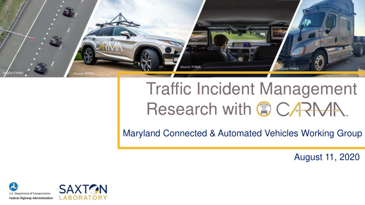 traffic incident management research with