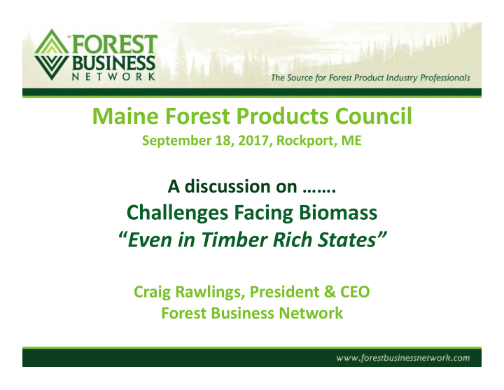 maine forest products council