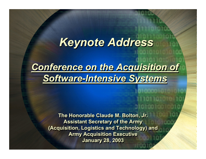 keynote address keynote address