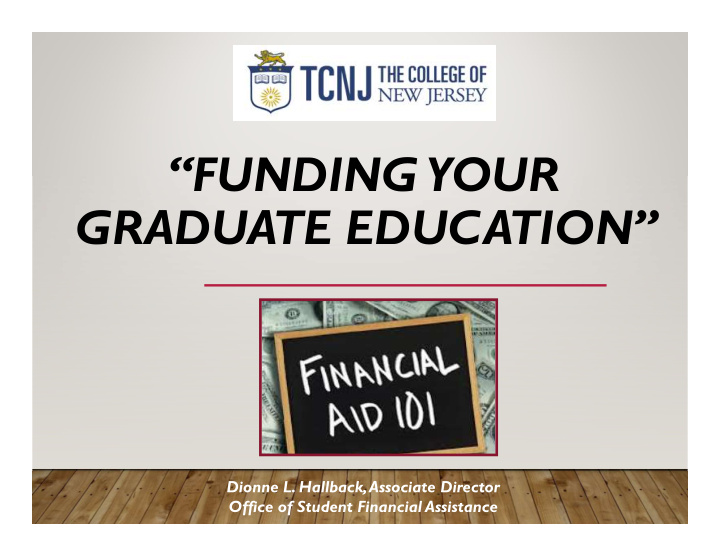 funding your graduate education