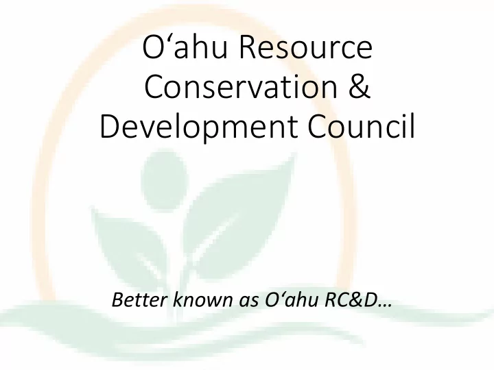 conservation