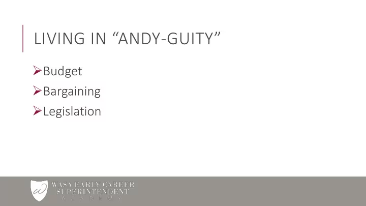 living in andy guity