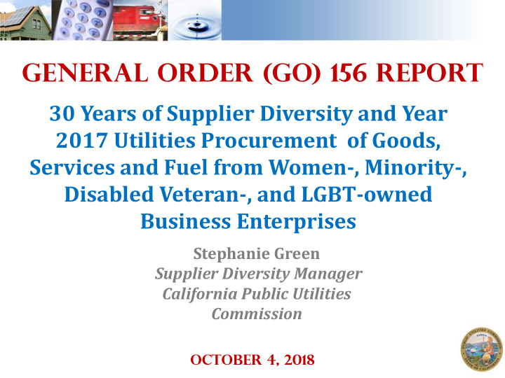 general order go 156 report