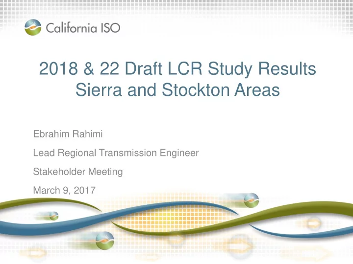 2018 22 draft lcr study results