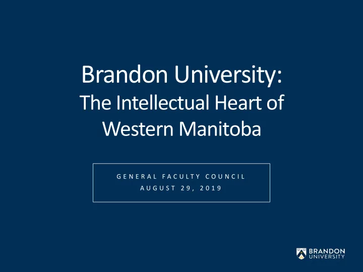 brandon university