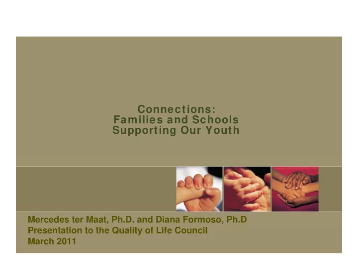 connections families and schools families and schools