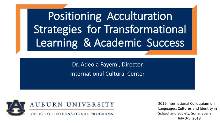 strategies for transformational