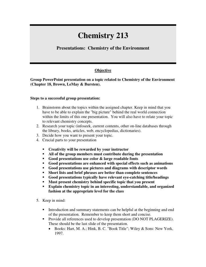 chemistry 213