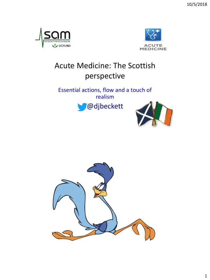 acute medicine the scottish perspective
