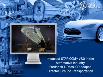 Aut  utom  omotiv  tive  e Ind  ndustr  ustry  Frederic  derick  k J. Ross,  ss, CD-ada  adapc  pco