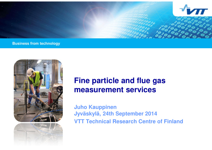 fine particle and flue gas measurement services