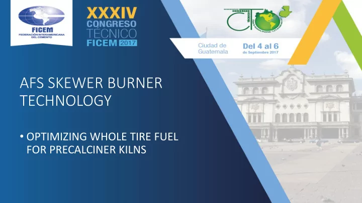 afs skewer burner technology