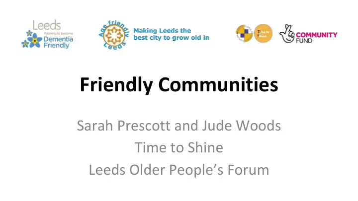 friendly communities