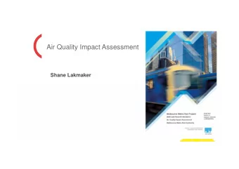 Air Quality Impact Assessment  Shane Lakmaker  1  Air Quality  EES Scoping Requirements Evaluation