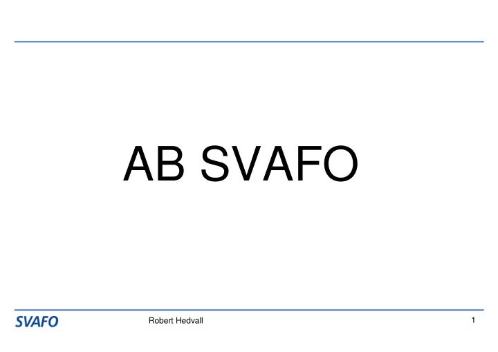 ab svafo