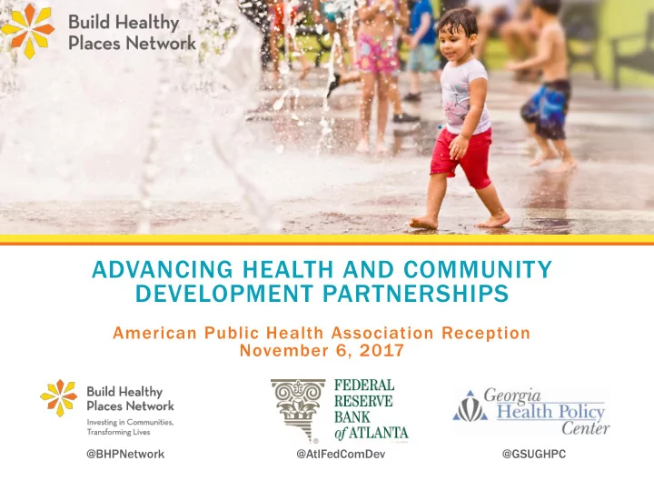 advancing health and community