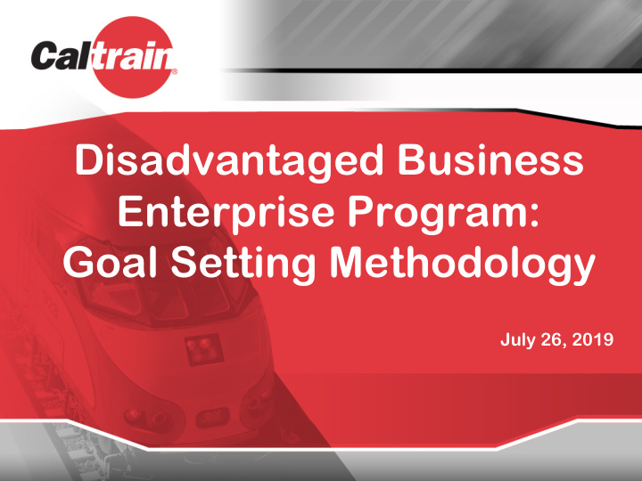 disadvantaged business enterprise program goal setting